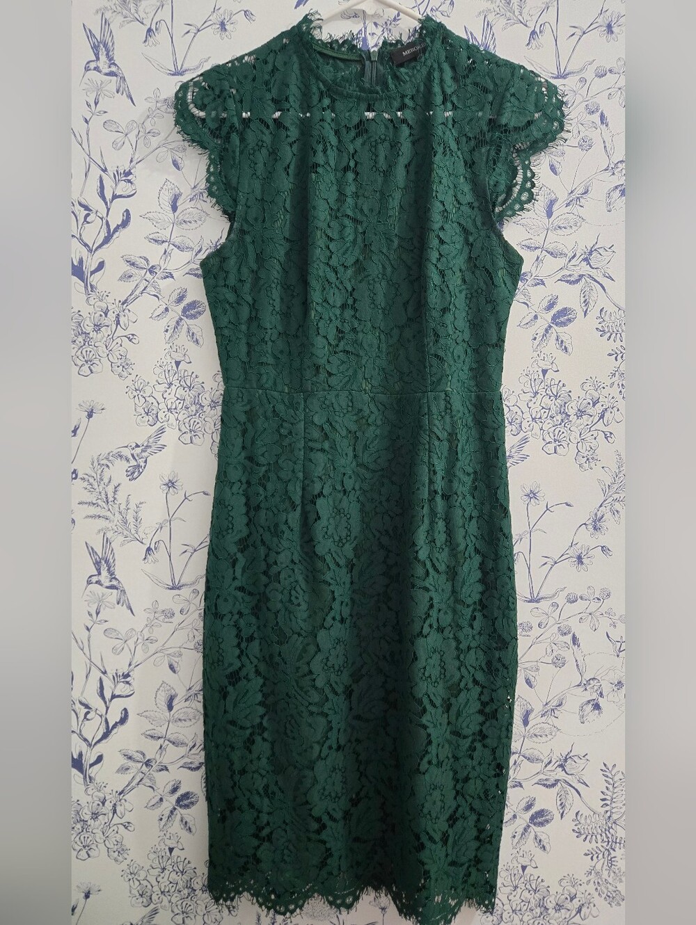 Women's Emerald Green Lace Dress